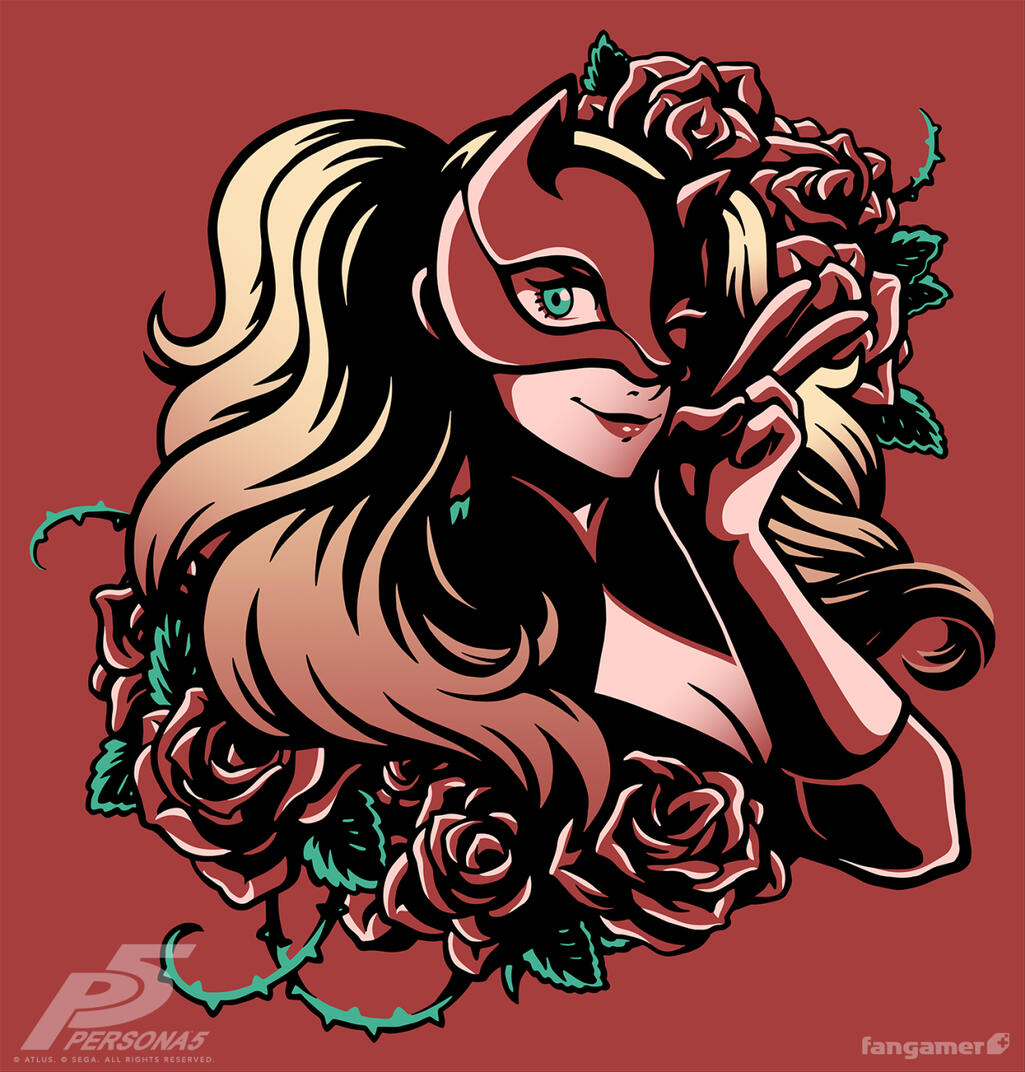 "Girl Talk", a Persona 5 shirt design for Atlus