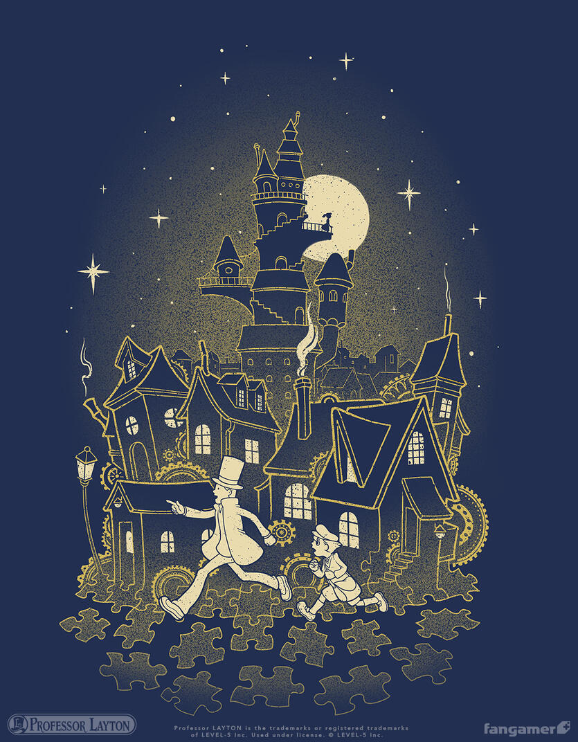 "Curio City", a Professor Layton shirt design for Level 5