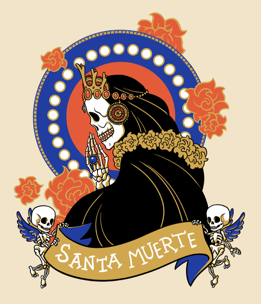 "Santa Muerte", from a project illustrating goddess from around the world